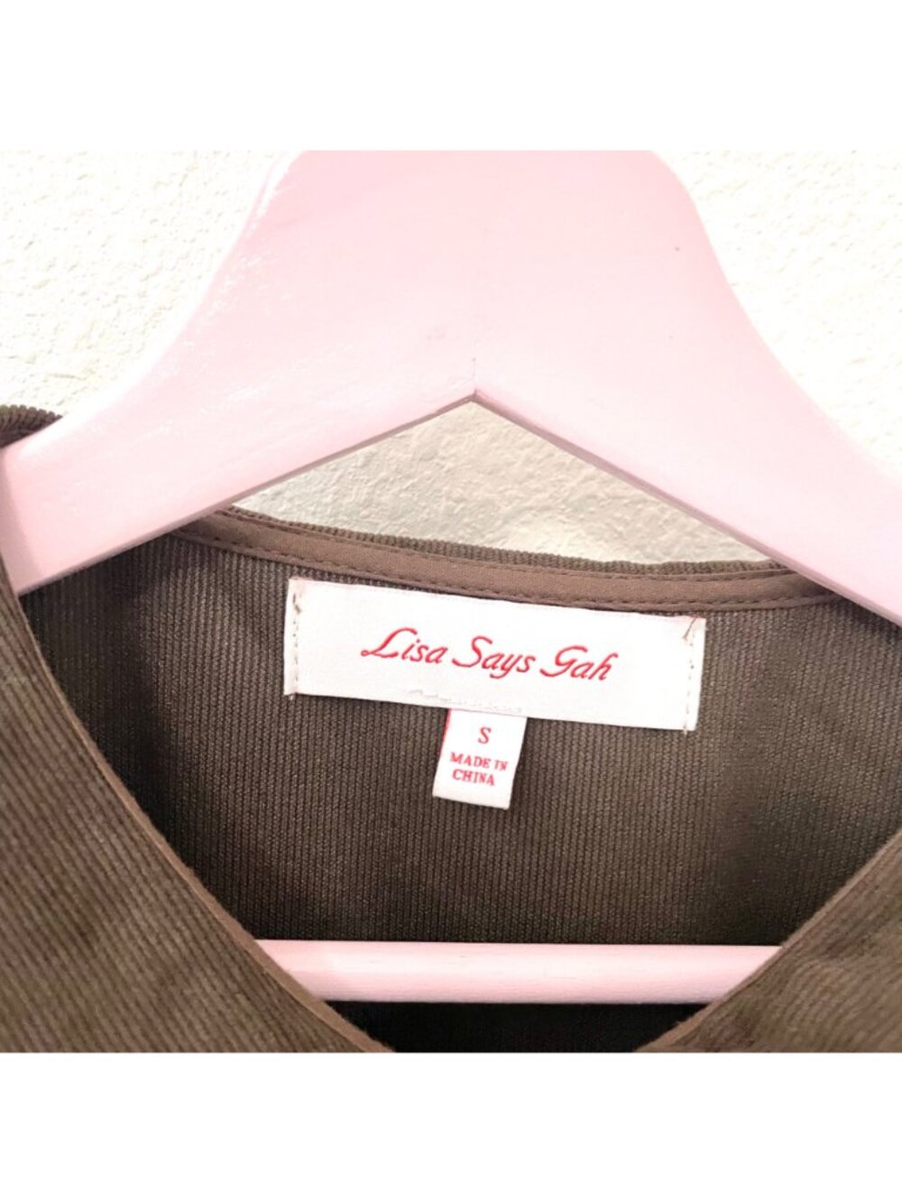 Lisa Says Gah Nellie Dress in Brown Size S Peter Pan Collar - Picture 4 of 8
